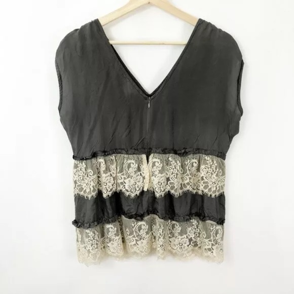 ❤️Sundance 100% SILK TANK TOP BLOUSE COTTAGE CORE - Picture 5 of 5